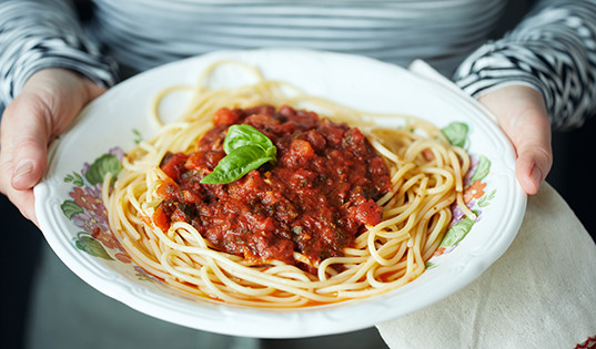 Паста с простым томатным соусом