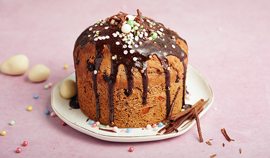 Кулич пасхальный шоколадный