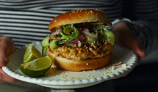 Рыбный бургер