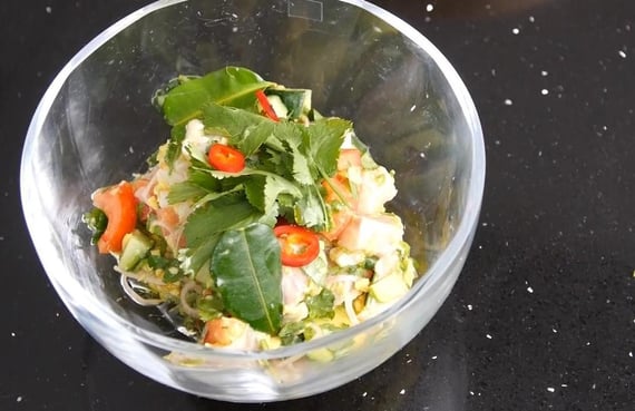 Севиче из сибаса от Кулинарной школы Аркадия Новикова