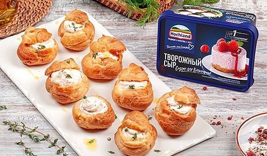 Профитроли с рыбным муссом